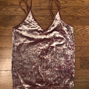 Velvet tank top